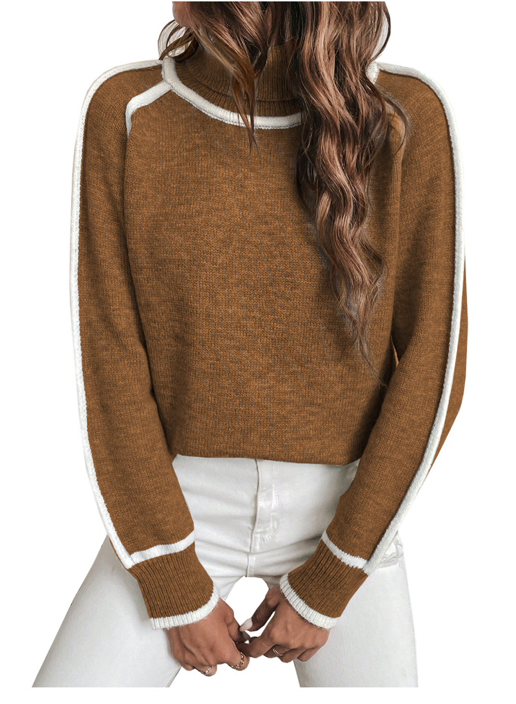 Sweat col roulé oversize — palette de couleurs disponibles