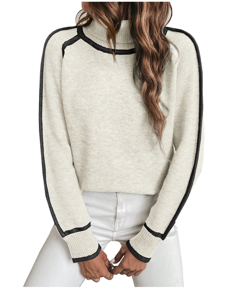 Sweat col roulé oversize — vue arrière