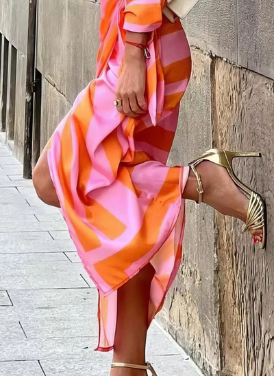 Lorena - Robe Portefeuille Imprimée