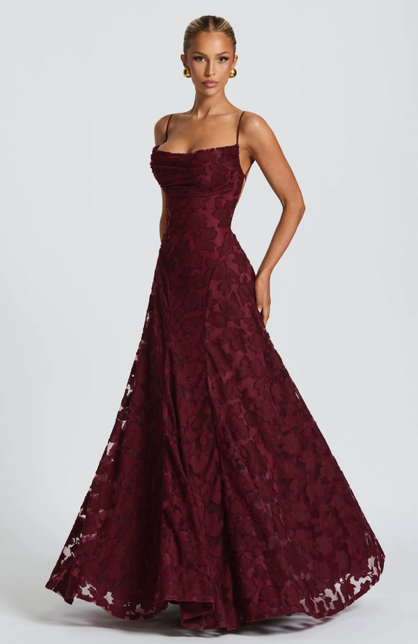 Sofia - Robe Longue Dentelle Élégante