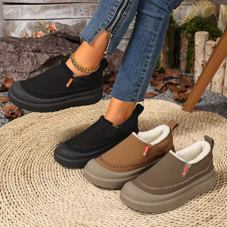 Chaussons Montants Douillets à Élastiques