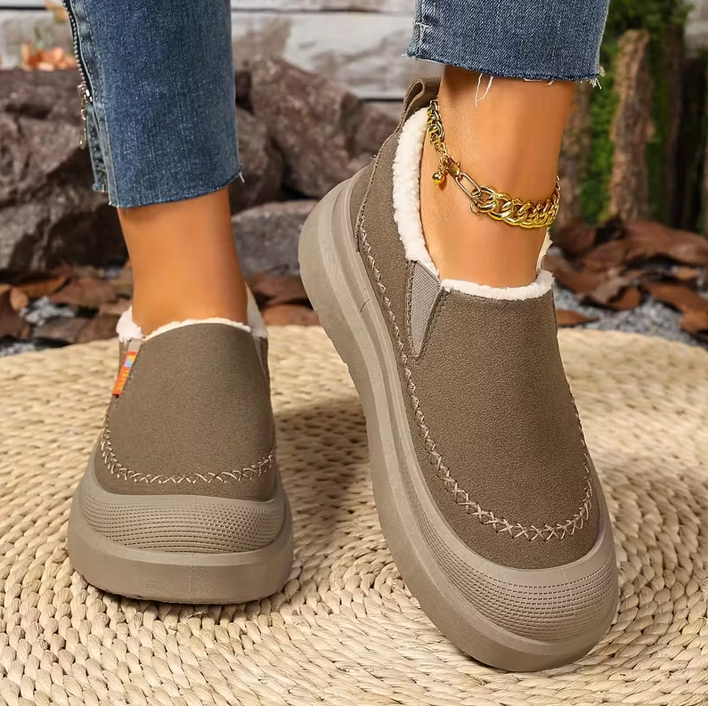 Chaussons Montants Douillets à Élastiques