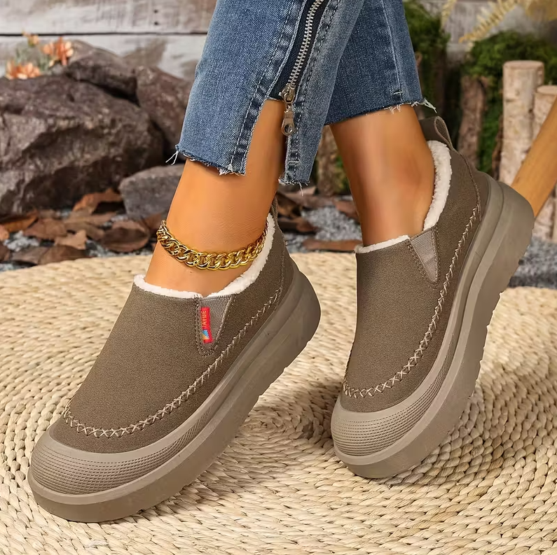 Chaussons Montants Douillets à Élastiques