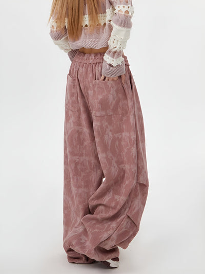 Natasia - Pantalon à Jambe Large Et Taille Elastique