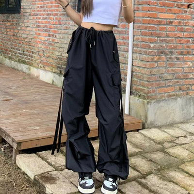 Pantalon Franca - Pantalon baggy pour femme avec grandes poches style rétro