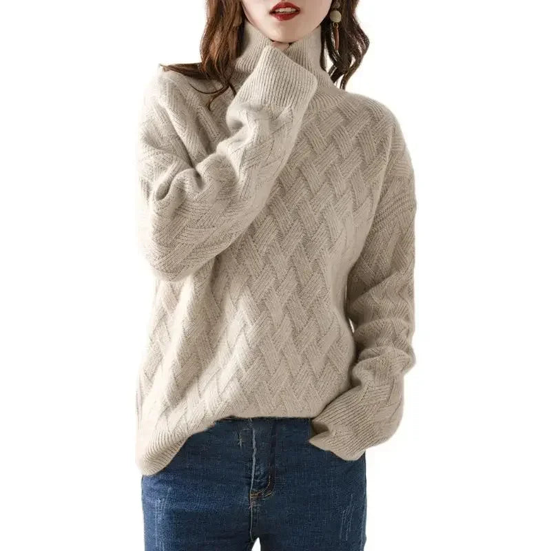 Pull Ample Manches Longues Coupe Décontractée