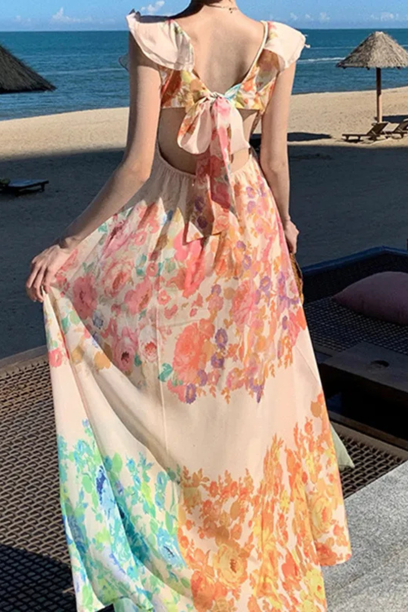 Seraphina | Robe d'été à manches longues et volants