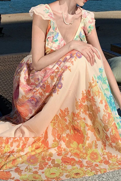 Seraphina | Robe d'été à manches longues et volants