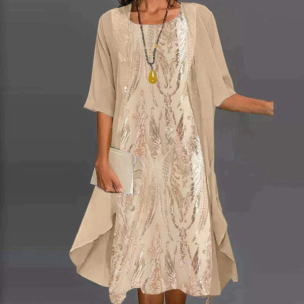 Robe Imprimée Motifs Exclusifs - Élégance Intemporelle Esteé Paris