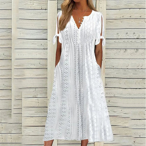 Sarah | Robe Midi Fluide et Élégante