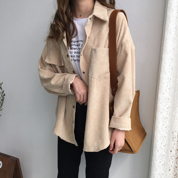 Chemise à manches longues - Poches poitrine & Relaxed Fit
