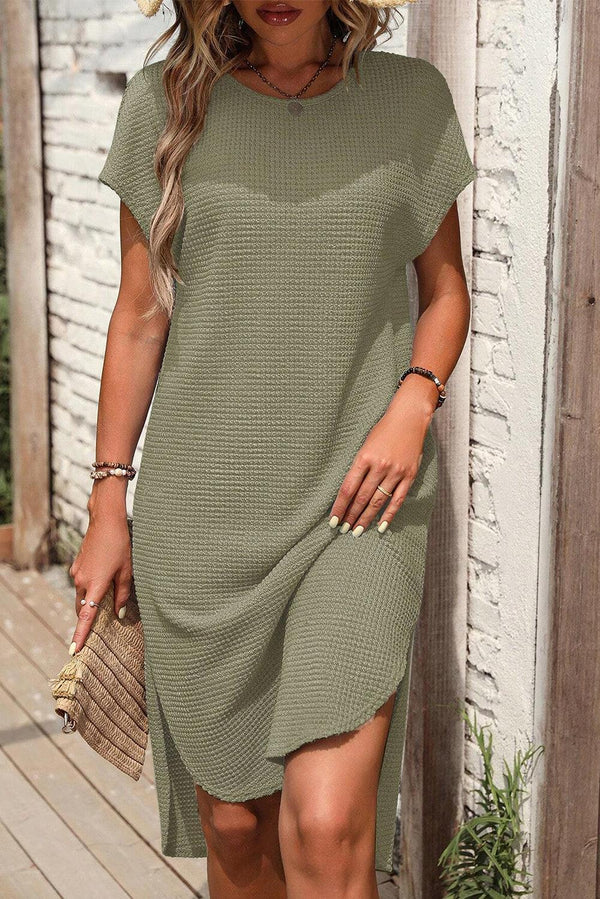 Robe Arlet - Ourlet arrondi et fente latérale pour faciliter les mouvements