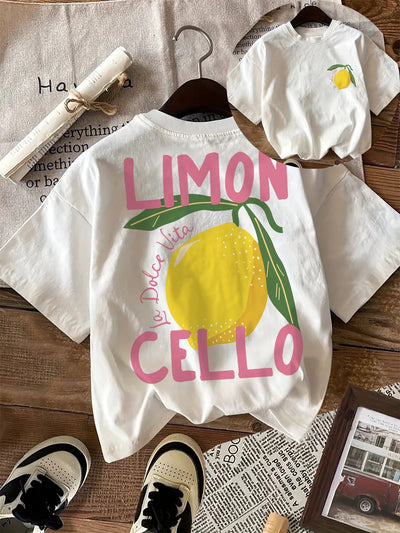 T-shirt à imprimé graphique - col rond et coton mélangé