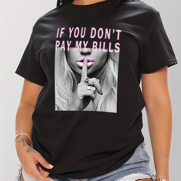 T-shirt avec imprimé - Manches courtes & Col rond