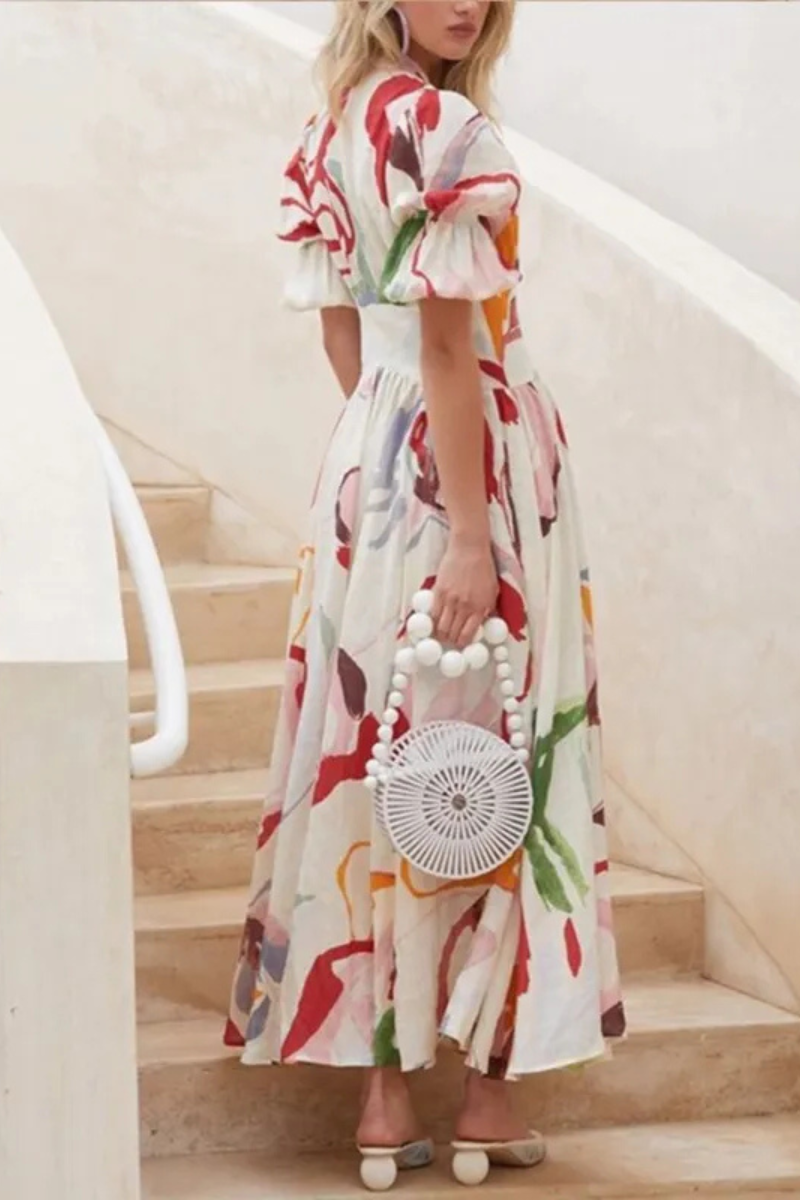 Thalyria | Robe d'été à manches courtes