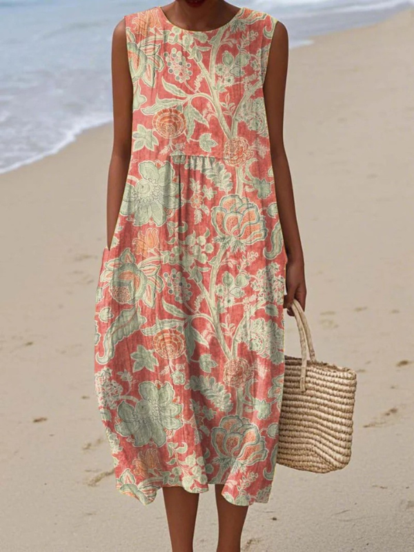 Beth | Floral Midi Robe