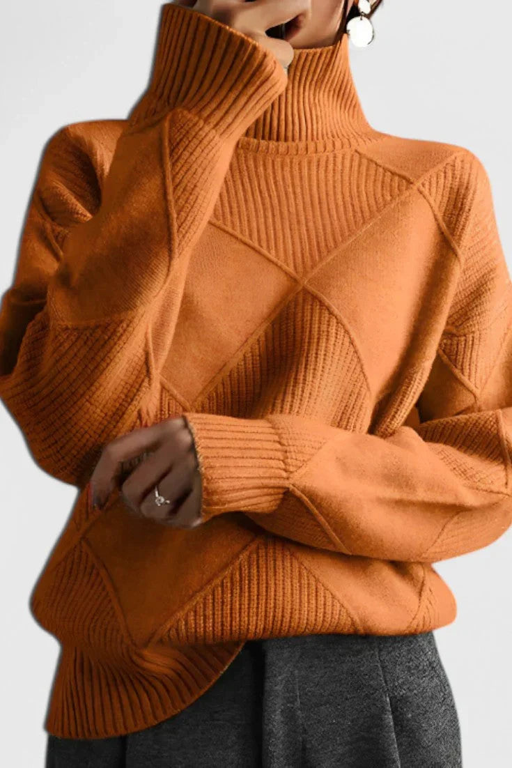 Pull Col Rond Épuré Coupe Ajustée