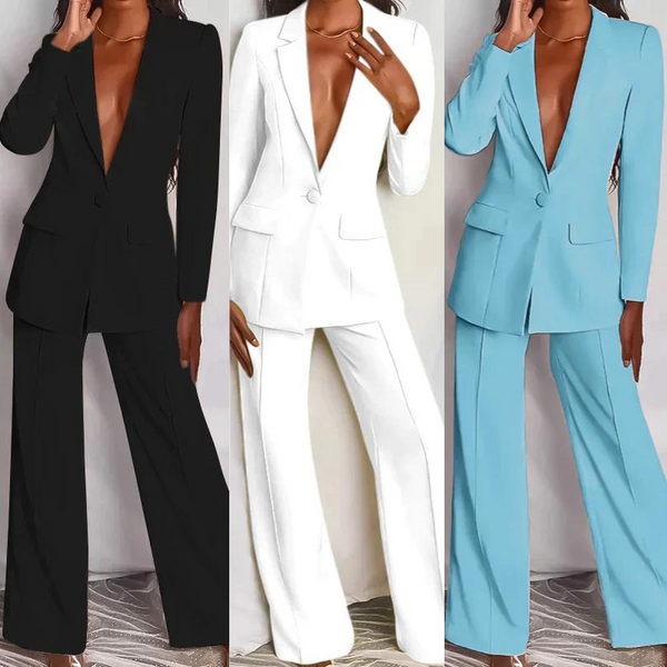 Ensemble Blazer et Pantalon Tailored - Silhouette Affirmée