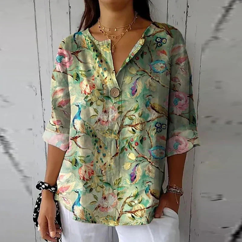 Flora | Blouse décontractée à imprimé floral