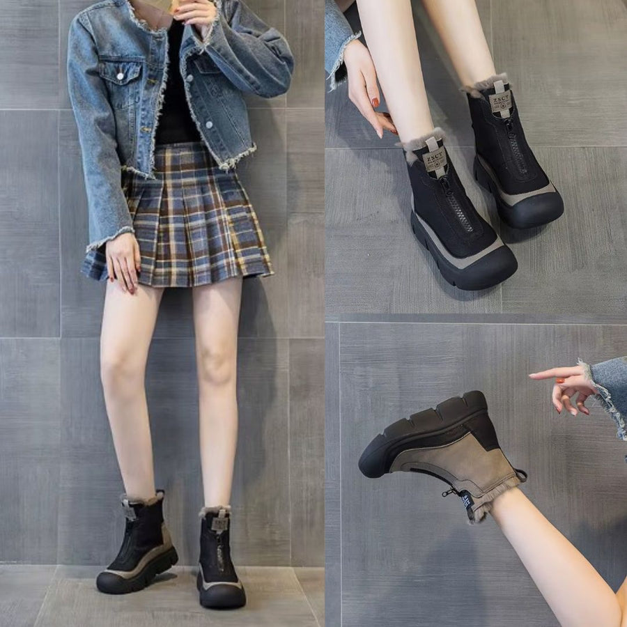 Bottes Montantes à Fermeture Éclair