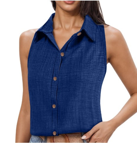 Chemisier sans manches - Tissu élégant et respirant