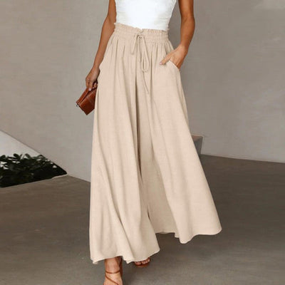 Perla - Pantalon Ample uni