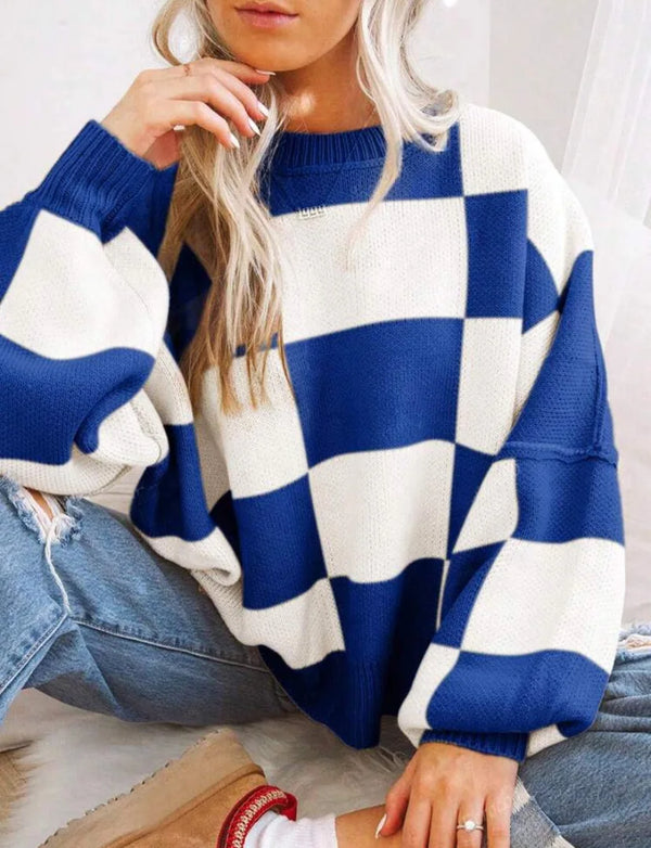 Sweat Damier Oversize Confortable