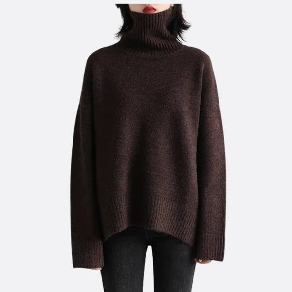 Pull Col Roulé Oversize Coupe Ample