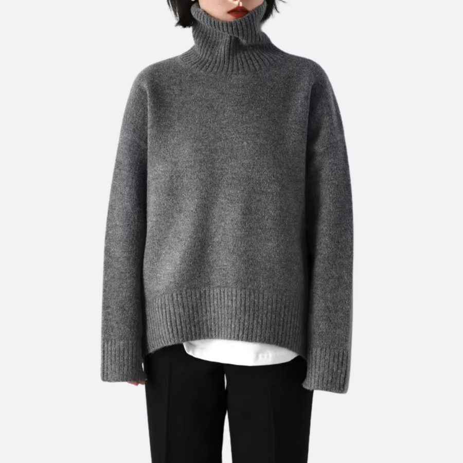 Pull Col Roulé Oversize Coupe Ample