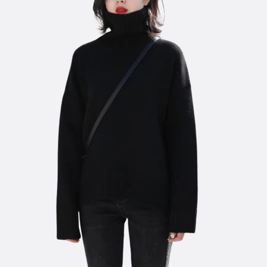 Pull Col Roulé Oversize Coupe Ample