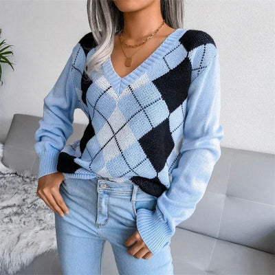 Charlize | Pull en maille à col en V confortable