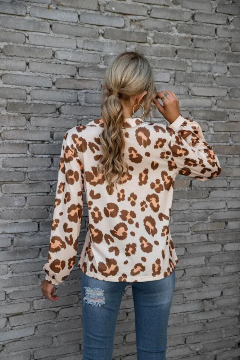 Zadie | Leopard Loose Long Sleeve Tops