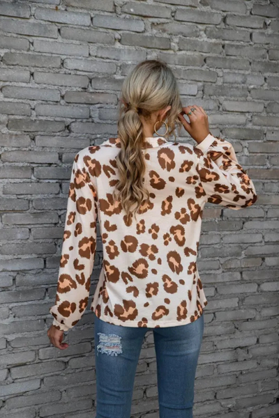 Zadie | Leopard Loose Long Sleeve Tops