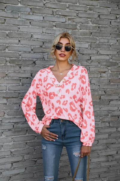 Zadie | Leopard Loose Long Sleeve Tops