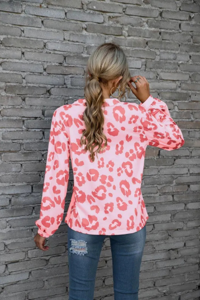 Zadie | Leopard Loose Long Sleeve Tops