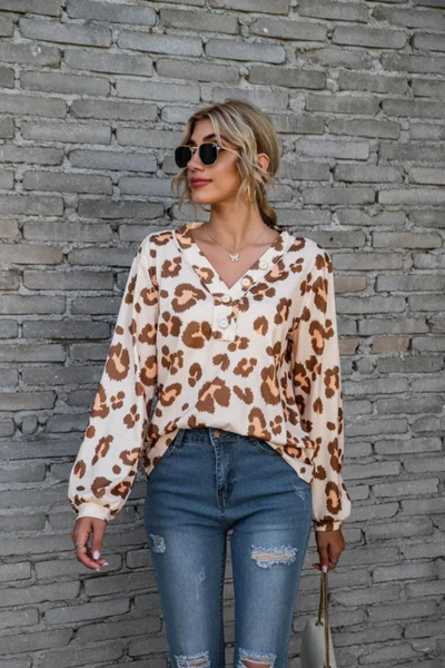 Zadie | Leopard Loose Long Sleeve Tops