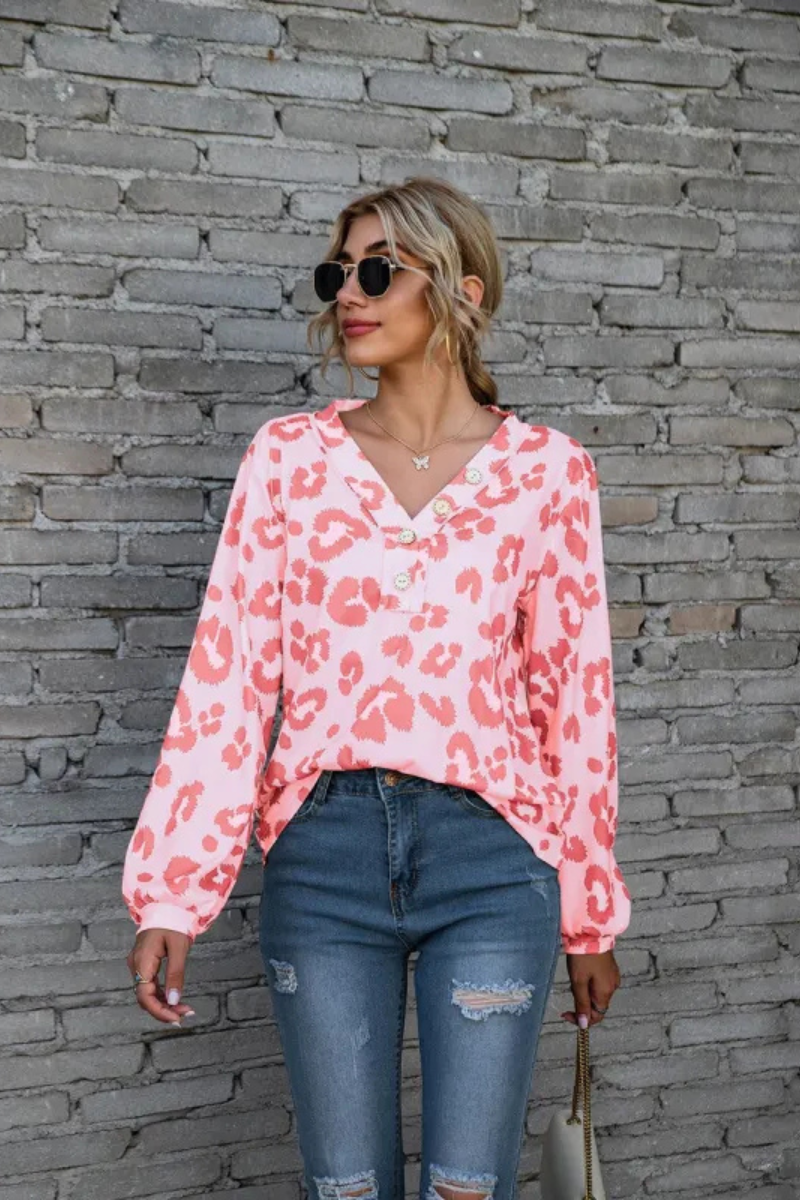 Zadie | Leopard Loose Long Sleeve Tops