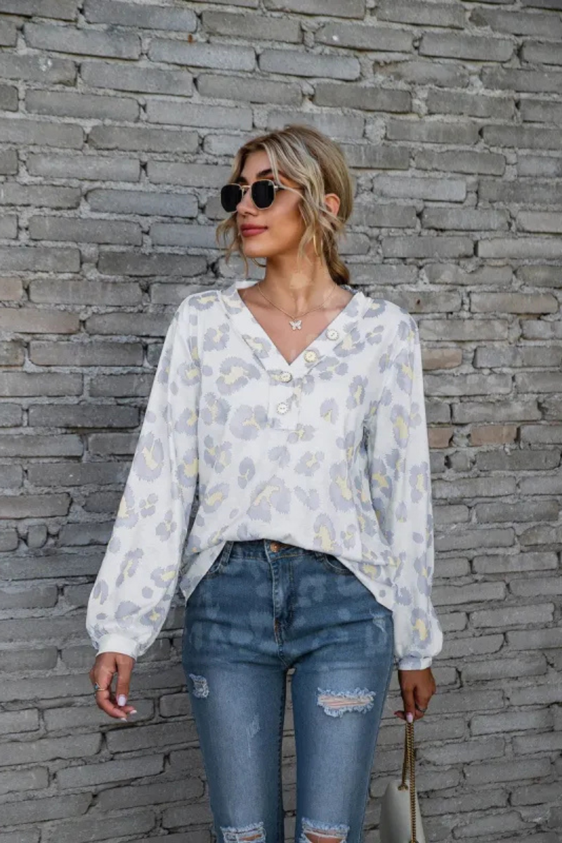 Zadie | Leopard Loose Long Sleeve Tops