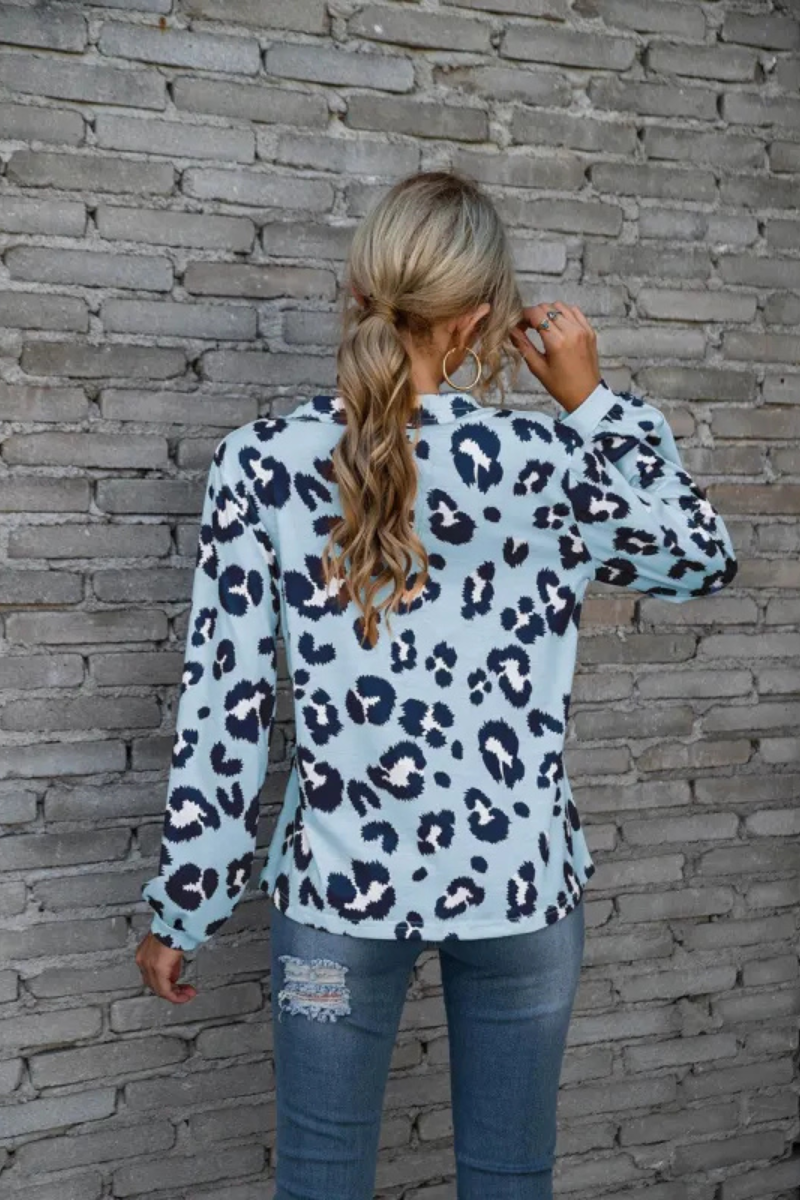 Zadie | Leopard Loose Long Sleeve Tops