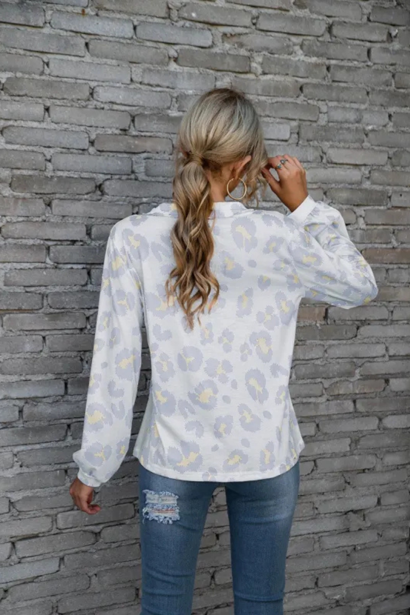 Zadie | Leopard Loose Long Sleeve Tops