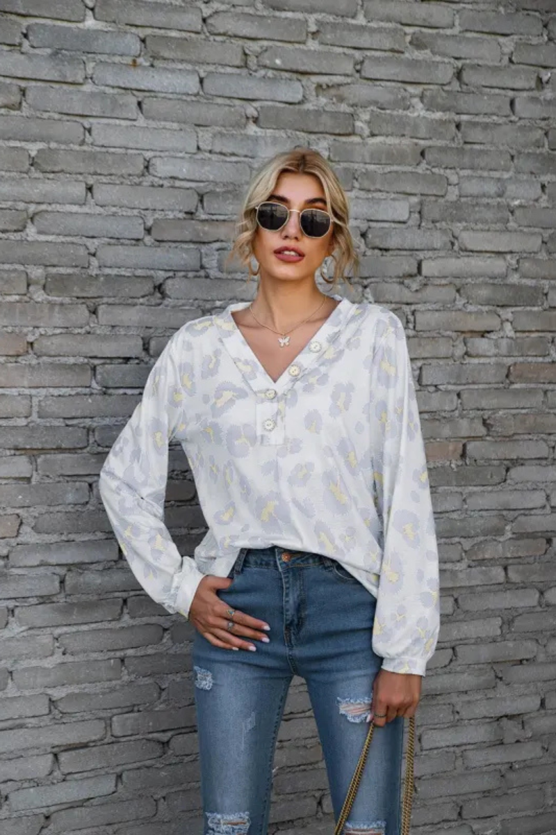 Zadie | Leopard Loose Long Sleeve Tops
