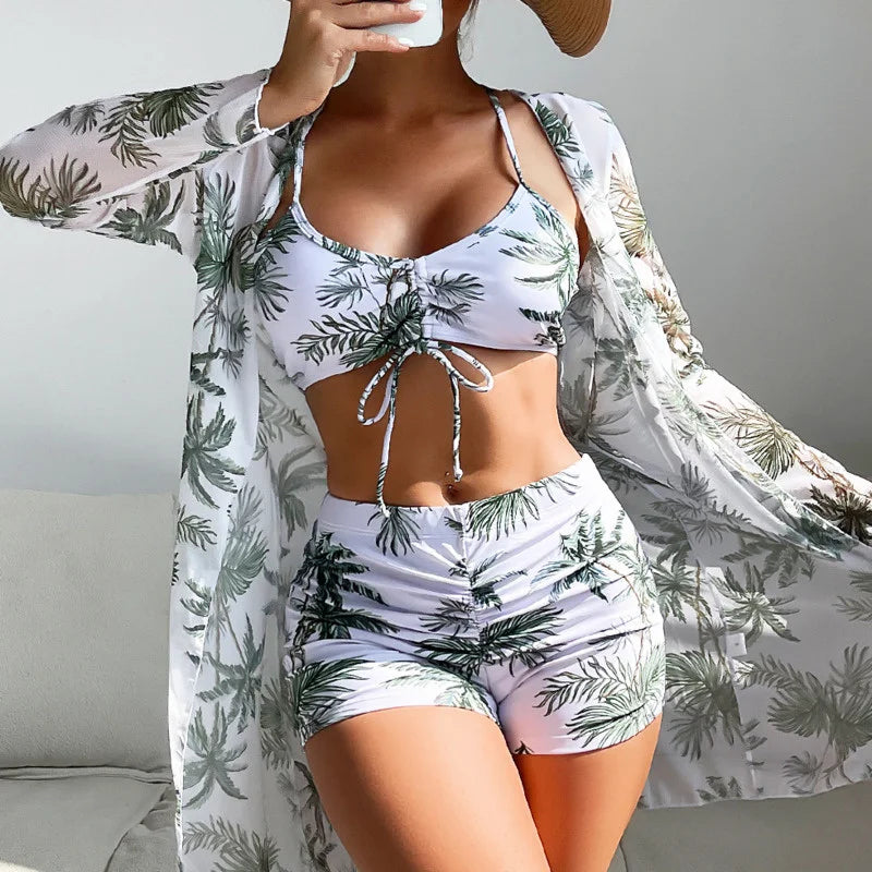 Olivia® | 3 en 1 - haut de bikini + pantalon + kimono