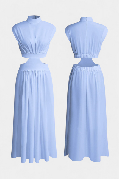 Jocelyn Ensemble long minimaliste avec encolure haute et ouverture latérale