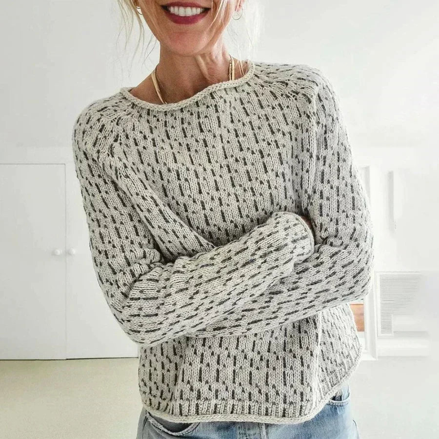Pull Col Rond Épuré Coupe Élégante