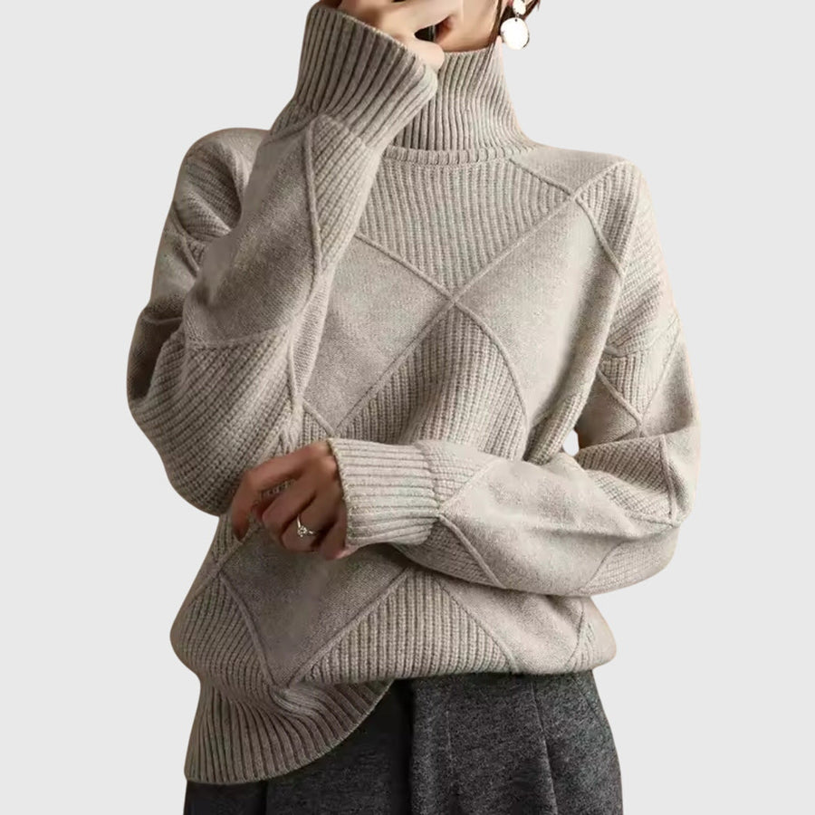 Pull Col Roulé Élégance Intemporelle