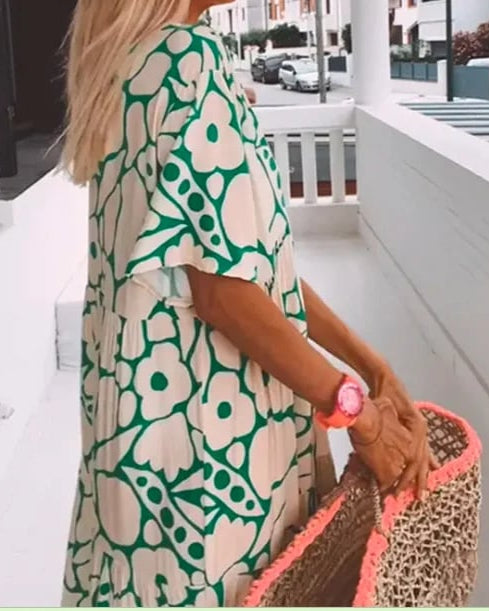 Nilsina - Robe d'été à Fleurs Décontractée