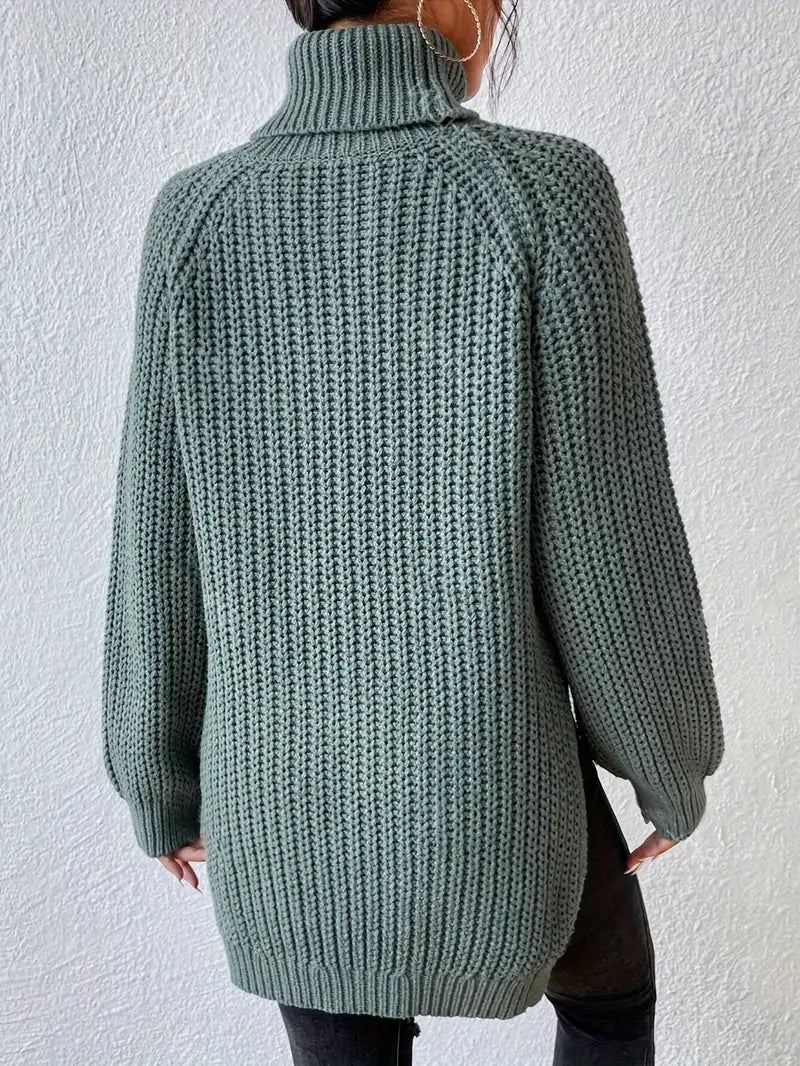 Pull Col Roulé Élégant et Chaud