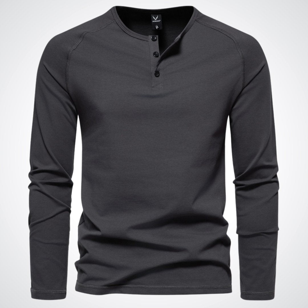Stephen | Chemise Henley stylisée pour hommes pour un confort décontracté