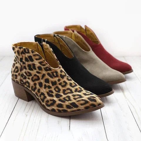 Bottines Pratiques à Glissière Confort