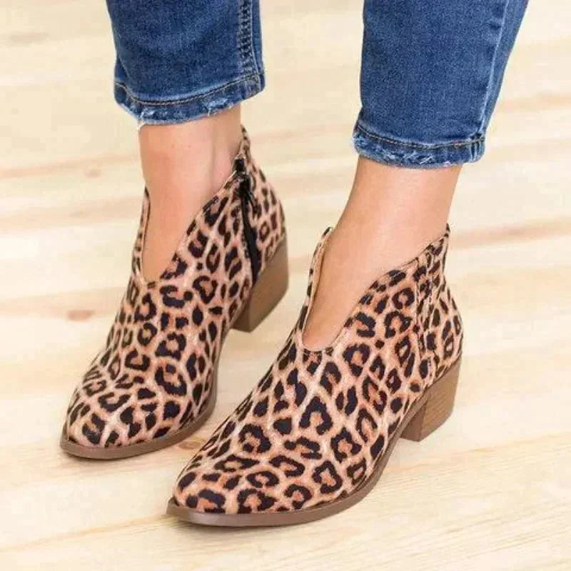 Bottines Pratiques à Glissière Confort